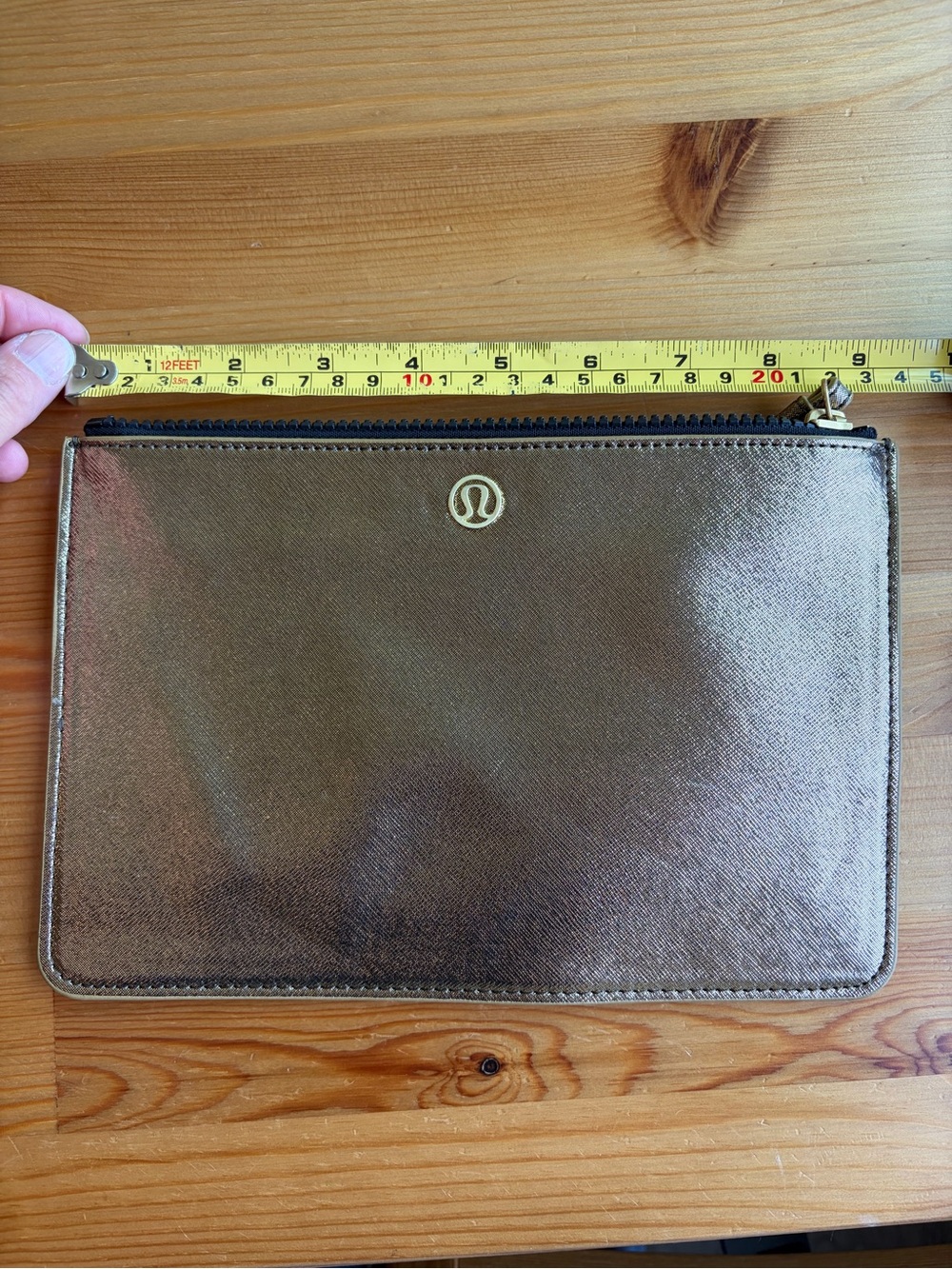 lululemon athletica Metallic “Goody Bag” wristlet